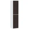 Image de Hansgrohe Xevolos E Armoire Haute, charnière de Porte à Gauche, 400x360x1760mm, 54218730, Couleur: Blanc Mat, Chêne foncé
