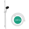 Image de hansgrohe Rainfinity - Set de douche, Ensemble de douche avec douchette, barre de douche 90cm, flexible de douche textile Designflex 160cm et support, Pommeau de douche avec 3 types de jet, Blanc mat
