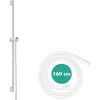 Image de hansgrohe Unica Pulsify S - Barre de douche 90cm avec flexible de douche 160 cm Isiflex et support de douche, Blanc mat, 24401700