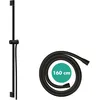 Image de hansgrohe Unica Pulsify S - Barre de douche 90cm avec flexible de douche 160 cm Isiflex et support de douche, Noir mat, 24401670