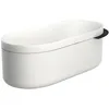Image de hansgrohe AXOR Suite 42005670 Baignoire autoportante, 1900 x 850 x 630 mm, SolidSurface, pour 2 personnes, 190 l, couleur : noir mat