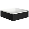 Image de hansgrohe AXOR Suite lavabo à poser, rectangulaire, 285x285mm, avec cadre métal, sans trop-plein, SolidSurface, 42002, Couleur: noir mat