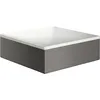 Image de hansgrohe AXOR Suite lavabo à poser, rectangulaire, 285x285mm, avec cadre métal, sans trop-plein, SolidSurface, 42002, Couleur: Chrome noir brossé