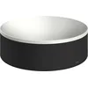 Image de hansgrohe AXOR Suite lavabo à poser, rond, D 300mm, avec cadre métal, sans trop-plein, SolidSurface, 42000, Couleur: noir mat
