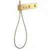 Image de hansgrohe AXOR ShowerComposition module thermostatique Select, 2 consommateurs, 470/110, 12571, Couleur: laiton brossé