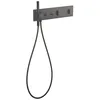 Image de hansgrohe AXOR ShowerComposition module thermostatique Select, 2 consommateurs, 470/110, 12571, Couleur: Chrome noir brossé