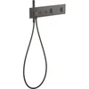 Image de hansgrohe Fertigset ShowerComposition UP-THM, 2 sorties, chrome noir brossé