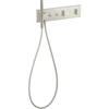 Image de hansgrohe Kit complet ShowerComposition UP-THM, 2 utilisateurs, aspect acier inoxydable