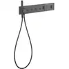 Image de hansgrohe Ensemble prêt à poser ShowerComposition UP-THM, 4 utilisations, chrome noir brossé