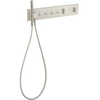 Image de hansgrohe Ensemble complet ShowerComposition UP-THM, 4 utilisateurs, aspect acier inoxydable