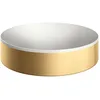 Image de hansgrohe AXOR Suite lavabo à poser, rond, D 400mm, avec cadre métal, sans trop-plein, SolidSurface, 42001, Couleur: Optique or brossé