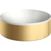 Image de hansgrohe AXOR Suite lavabo à poser, rond, D 300mm, avec cadre métal, sans trop-plein, SolidSurface, 42000, Couleur: Optique or brossé