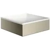 Image de hansgrohe AXOR Suite lavabo à poser, rectangulaire, 285x285mm, avec cadre métal, sans trop-plein, SolidSurface, 42002830, Couleur: Nickel poli