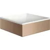 Image de hansgrohe AXOR Suite lavabo à poser, rectangulaire, 285x285mm, avec cadre métal, sans trop-plein, SolidSurface, 42002, Couleur: Or rouge brossé