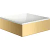Image de hansgrohe AXOR Suite lavabo à poser, rectangulaire, 285x285mm, avec cadre métal, sans trop-plein, SolidSurface, 42002250, Couleur: Brushed Gold Optic
