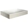 Image de hansgrohe AXOR Suite lavabo à poser, rectangulaire, 600x600mm, avec cadre métal, sans trop-plein, SolidSurface, 42004800, Couleur: Acier inoxydable Optic
