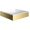Image de hansgrohe AXOR Suite lavabo à poser, rectangulaire, 400x400mm, avec cadre métal, sans trop-plein, SolidSurface, 42003, Couleur: Optique en or poli