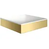 Image de hansgrohe AXOR Suite lavabo à poser, rectangulaire, 400x400mm, avec cadre métal, sans trop-plein, SolidSurface, 42003, Couleur: laiton brossé