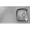 Image de hansgrohe Évier encastré S21 avec égouttoir, sous-meuble 45 cm, acier inoxydable