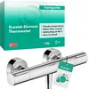 Image de hansgrohe Ecostat Element - Mitigeur de douche thermostatique avec EcoStop+, Robinet de douche apparent avec arrêt de sécurité (SafetyStop) à 40°C, Thermostat 1 sortie, Chromé, 13346000