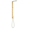 Image de hansgrohe AXOR ShowerComposition Panneau de douche, avec thermostat, douche de tête 110/220, douchette dépaule, accessoires inclus, 12595, Couleur: Optique or brossé