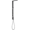 Image de hansgrohe AXOR ShowerComposition Panneau de douche, avec thermostat, douche de tête 110/220, douchette dépaule, accessoires inclus, 12595, Couleur: Chrome noir brossé