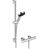 Image de hansgrohe Ensemble de douche Pulsify Select S 669mm barre + douchette, 3 jets, chrome