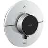 Image de hansgrohe AXOR ShowerSelect ID thermostat, encastré, rond, 2 consommateurs, combinaison de sécurité intégrée, 36751000, Couleur: chrome