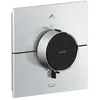 Image de Hansgrohe AXOR ShowerSelect ID thermostat, encastré, carré, 2 consommateurs, combinaison de sécurité intégrée, 36753, Couleur: chrome