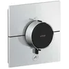 Image de hansgrohe AXOR ShowerSelect ID thermostat, Highflow, encastré, 1 consommateur, une sortie supplémentaire, carré, 36777000, Couleur: chrome