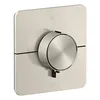 Image de Hansgrohe AXOR ShowerSelect ID thermostat, encastré, softsquare, 2 consommateurs, combinaison de sécurité intégrée, 36755, Couleur: aspect inox