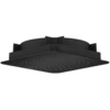 Image de hansgrohe Pomme de douche Axor Citterio C 1j De., Pression min. 1 bar, noir mat