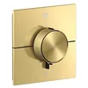Image de hansgrohe AXOR ShowerSelect ID thermostat, encastré, carré, 2 consommateurs, 36752950, Couleur: Brushed Brass