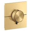 Image de hansgrohe AXOR ShowerSelect ID thermostat, encastré, carré, 2 consommateurs, combinaison de sécurité intégrée, 36753250, Couleur: Brushed Gold Optic