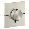 Image de hansgrohe AXOR ShowerSelect ID thermostat, encastré, carré, 2 consommateurs, combinaison de sécurité intégrée, 36753800, Couleur: acier inox Optic