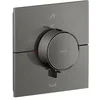 Image de hansgrohe AXOR ShowerSelect ID thermostat, encastré, carré, 2 consommateurs, combinaison de sécurité intégrée, 36753330, Couleur: Polished Black Chrome