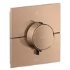 Image de hansgrohe AXOR ShowerSelect ID thermostat, encastré, carré, 2 consommateurs, combinaison de sécurité intégrée, 36753300, Couleur: Polished Black Chrome