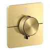 Image de hansgrohe AXOR ShowerSelect ID thermostat, encastré, softsquare, 2 consommateurs, 36754950, Couleur: Brushed Brass