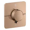Image de hansgrohe AXOR ShowerSelect ID thermostat, encastré, softsquare, 2 consommateurs, 36754300, Couleur: Polished Red Gold