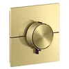 Image de Hansgrohe AXOR ShowerSelect ID thermostat, encastré, carré, 1 consommateur, 36757, Couleur: laiton brossé