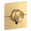 Image de hansgrohe AXOR ShowerSelect ID thermostat, encastré, carré, 1 consommateur, 36757250, Couleur: Brushed Gold Optic