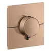 Image de hansgrohe AXOR ShowerSelect ID thermostat, encastré, carré, 1 consommateur, 36757300, Couleur: Polished Red Gold