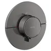 Image de Hansgrohe AXOR ShowerSelect ID thermostat, haut débit, encastré, rond, 36759, Couleur: Chrome noir poli