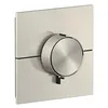 Image de hansgrohe AXOR ShowerSelect ID thermostat, haut débit, encastré, carré, 36774800, Couleur: acier inox Optic