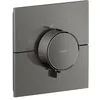 Image de hansgrohe AXOR ShowerSelect ID thermostat, haut débit, encastré, carré, 36774330, Couleur: Polished Black Chrome