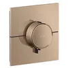 Image de hansgrohe AXOR ShowerSelect ID thermostat, haut débit, encastré, carré, 36774300, Couleur: Polished Red Gold