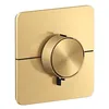 Image de Hansgrohe AXOR ShowerSelect ID thermostat, haut débit, encastré, softsquare, 36775, Couleur: Optique or brossé
