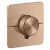 Image de hansgrohe AXOR ShowerSelect ID thermostat, haut débit, encastré, softsquare, 36775310, Couleur: Brushed Red Gold
