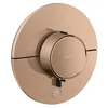 Image de hansgrohe AXOR ShowerSelect ID thermostat, Highflow, encastré, 1 consommateur, une sortie supplémentaire, rond, 36776300, Couleur: Polished Red Gold