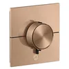 Image de hansgrohe AXOR ShowerSelect ID thermostat, Highflow, encastré, 1 consommateur, une sortie supplémentaire, carré, 36777310, Couleur: Brushed Red Gold